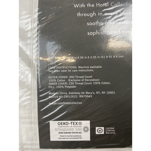 Hotel Collection King Luxe Down Alternative Medium-Support Pillow - Picture 5 of 13